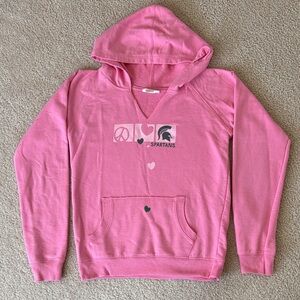 Pink Spartans Graphic Hoodie Sweatshirt for Kids